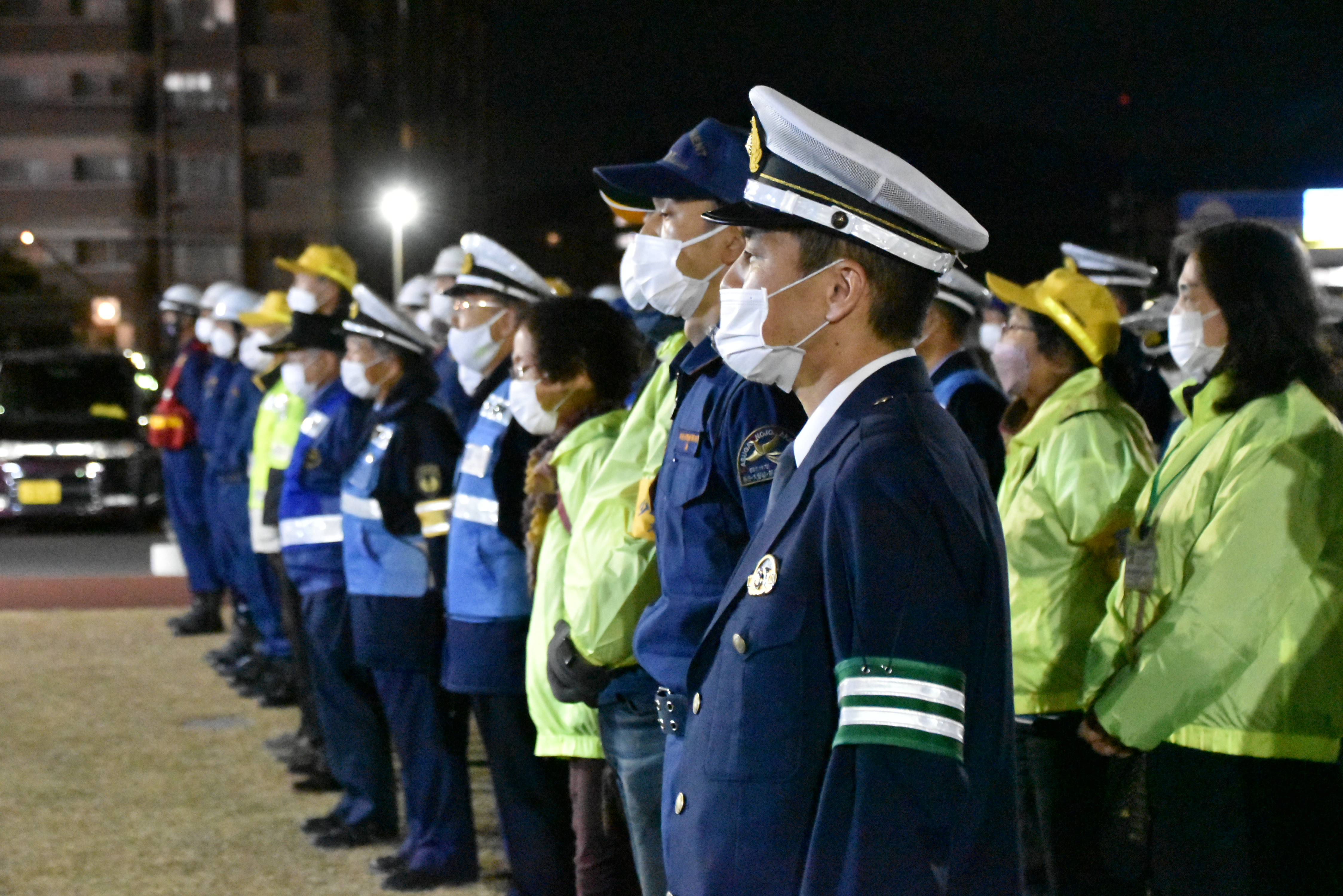 年末年始特別警戒　合同パトロール出発式
