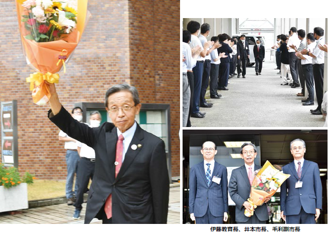 10.15.9.13井本宗司市長の五期目 初登庁