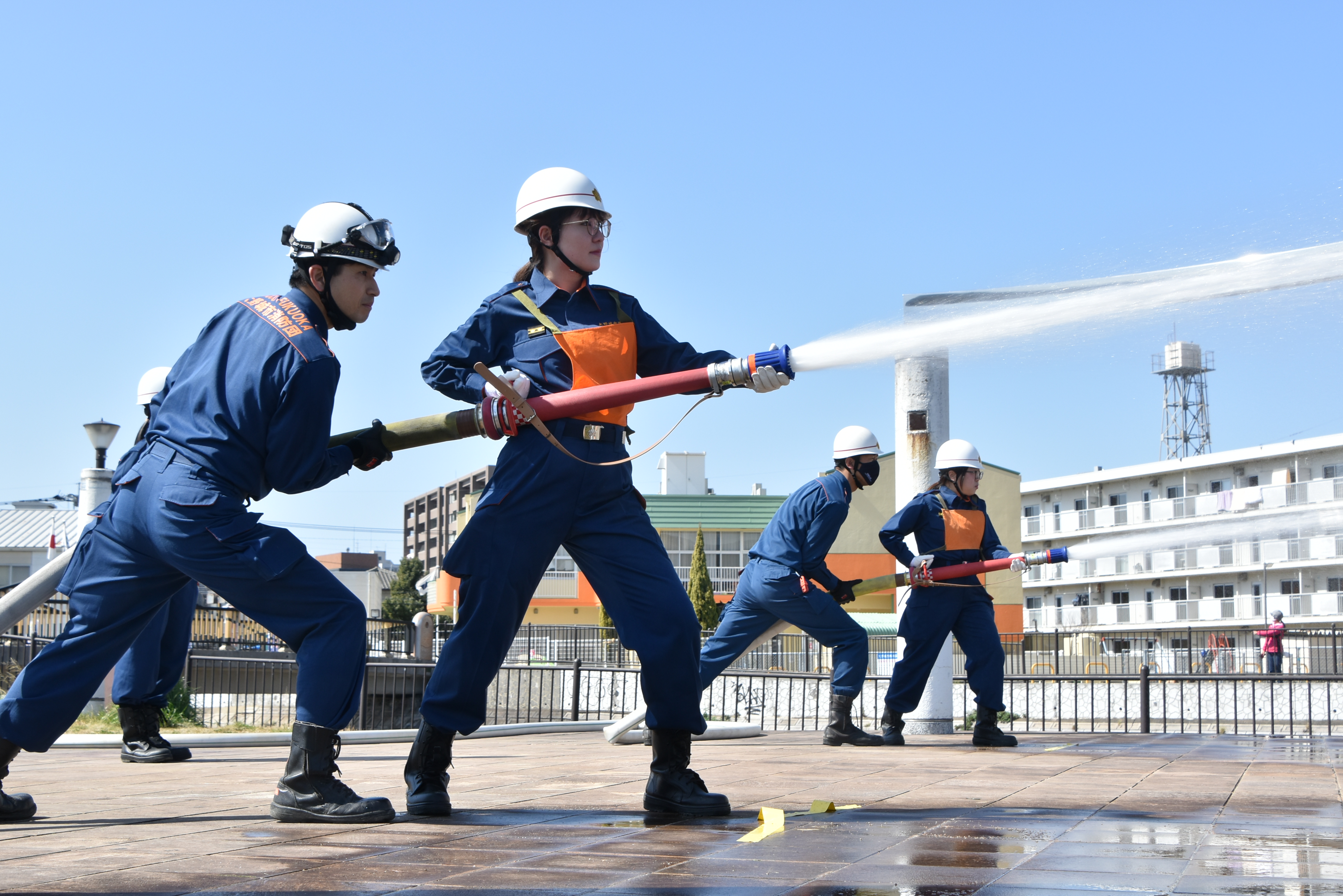 令和４年度大野城市消防団放水競技会 