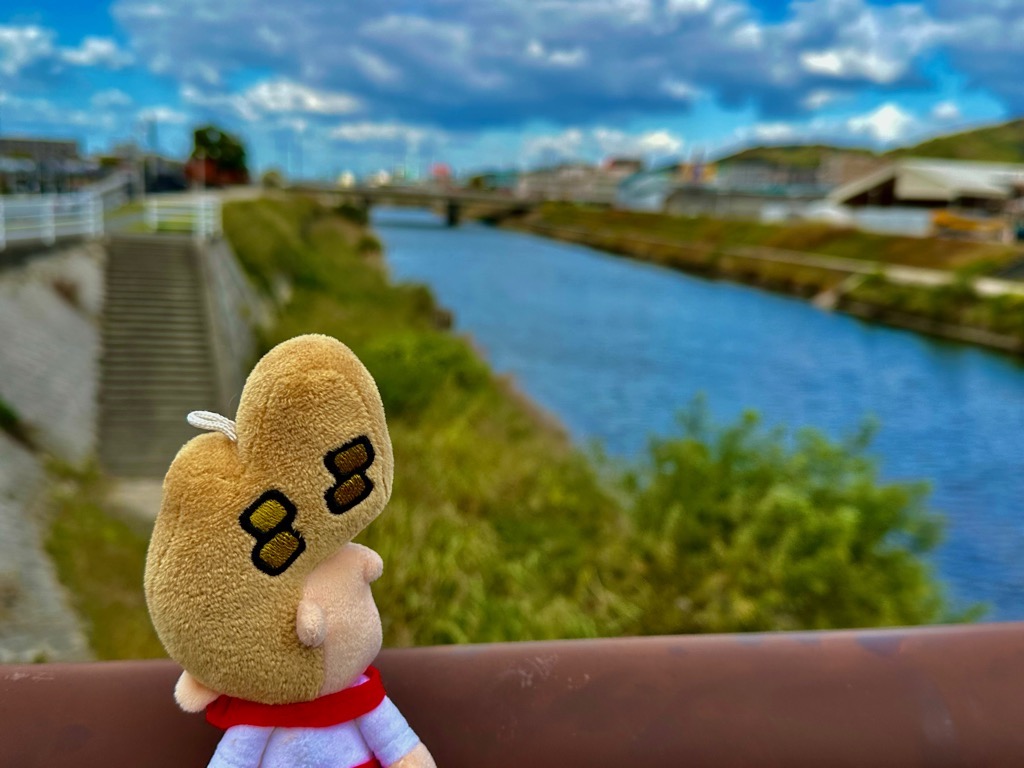 御笠川ルート（橋からの景色）
