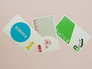 ICカード’（nimoca、SUGOCA、Suica）の写真