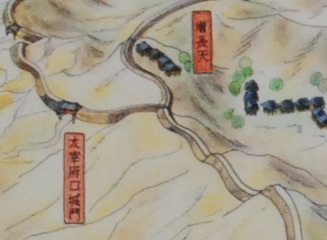 城門や建物の様子